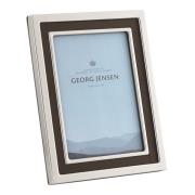 Georg Jensen - Manhattan Fotoram 23x18 cm Rostfritt stål/Läder/Skinn