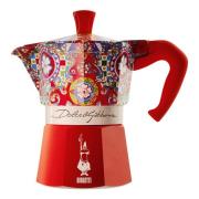 Bialetti - Moka express Dolce & Gabbana 6 koppar Röd