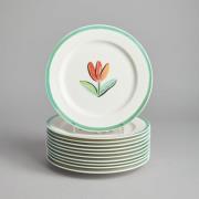 Vintage - SÅLD "Tulipa" Assietter 11 st
