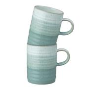 Denby - Mugg 40 cl 2-pack Grön/Vit