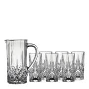 Lyngby Glas - Melodia Karaff Set 7 delar Kristall Klar