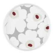 Marimekko - Oiva Unikko Tallrik 20 cm Grå