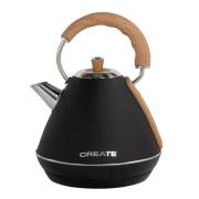 Create - Kettle Retro Vattenkokare 1,7 L Svart