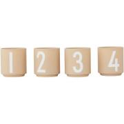 Design Letters - Espressokoppar 4-Pack Beige