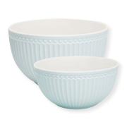 GreenGate - Everyday Alice skålset 0,9+2,2 L pale blue