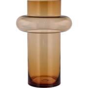 Lyngby Glas - Tube Vas 40 cm Amber Glas