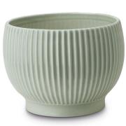 Knabstrup Keramik - Ytterkruka Räfflor 14,5 cm Mintgrön