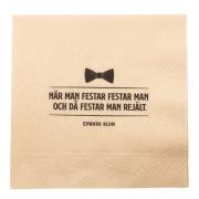 Edward Blom - Servett När Man Festar 33x33 cm 20-pack Beige