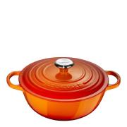 Le Creuset - Gjutjärnsgryta rund 32 cm 7 L volcanic