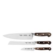 Tramontina - Polywood knivset 3 delar 7 cm brun