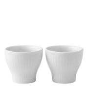 Royal Copenhagen - White Fluted Äggkopp 2-pack