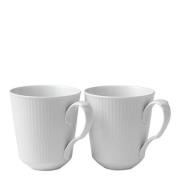 Royal Copenhagen - White Fluted Mugg 38 cl 2-pack