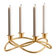 Georg Jensen - Season Ljusstake 4-armad 26 cm Guld blank