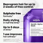 L'Oréal Professionnel Keratin Alpha Sleek Shampoo Refill Pack Anti-Fri...
