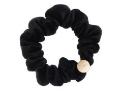 Dark Mini Velvet Scrunchie hair braid Black