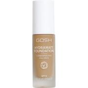 GOSH Hydramatt Foundation Medium Dark - Red/Warm Undertone 012Y - 30 m...