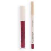 Makeup Revolution Lip Contour Kit Fierce Wine - 4 ml