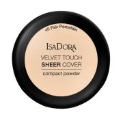 IsaDora Velvet Touch Sheer Cover Compact Powder Fair Porcelain - 10 g