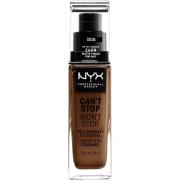 NYX Professional Makeup Can't Stop Won't Stop Foundation Cocoa - 30 ml