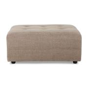 Vint Soffmodul Fotpall 94x43 cm Linblandning Taupe