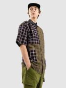 Taikan Patchwork Skjorta olive plaid