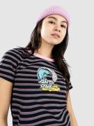 Santa Cruz Onshore Front T-Shirt black wave stripe