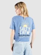 Salty Crew Cruisin Crop T-Shirt blue dusk