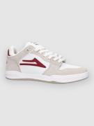 Lakai Telford Low Skateskor white/red suede