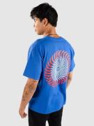 Spitfire Classic Swirl Fade T-Shirt royal w/ red to white