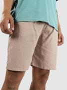 Denim Project Long Linen Shorts light taupe
