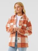 Rip Curl Soleil Check Shacket Jacka dark rust