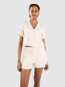 Brixton Silky Jacquard Button Down Skjorta whitecap floral jacquard