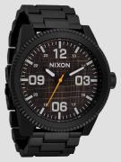 Nixon The Corporal Stainless Steel Klocka super black/black top