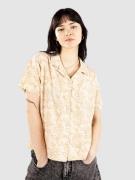 Santa Cruz Delfino Flower Skjorta blond wood