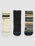 Stance Icon Mixed Kids Crew 3 Pack Kids Strumpor green