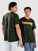 Thrasher Stacked T-Shirt forest green