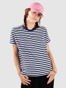 Urban Classics Regular Striped T-Shirt white/darkblue