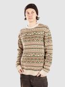 Passenger Stoked Knitted Jumper Pullover oatmeal multi