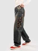 Ninth Hall Idle Embroidered Jeans cougar snake