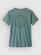 Patagonia Cap Cool Daily - Spoke Stencil T-Shirt blue sage/light xdye