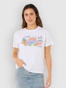 Rip Curl Sun Rays Cropped T-Shirt optical white