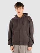 Blue Tomato Double Hoodie med Dragkedja washed black