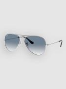 Ray-Ban Aviator Large Metal Silver Solglasögon clear gradient blue