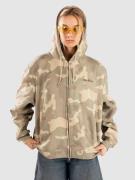 Blue Tomato Washed Camo Hoodie med Dragkedja washed camo green