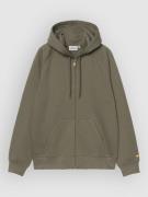 Carhartt WIP Chase Hoodie med Dragkedja leaf/gold