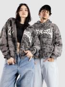 Vitriol Scrolls Hoodie med Dragkedja gray