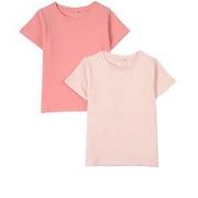 A Happy Brand 2-Pack T-shirtar Rosa 86/92 cm
