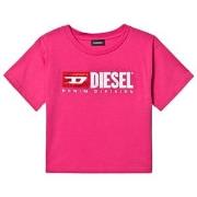 Diesel Logo T-shirt Rosa 4 years