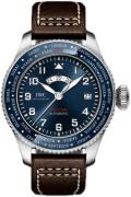 IWC Herrklocka IW395503 Pilots Blå/Läder Ø46 mm