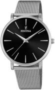 Festina Damklocka F20475-4 Svart/Stål Ø38 mm